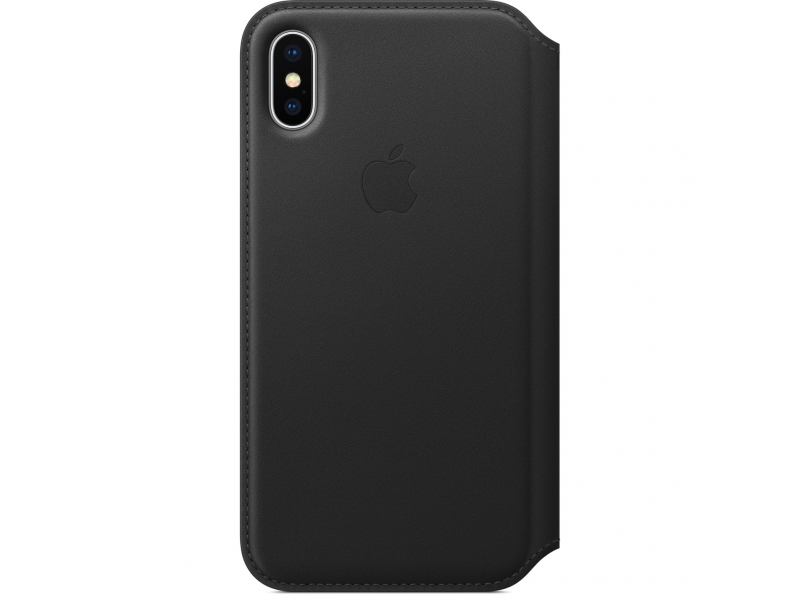 Apple iPhone X Leather Folio Black MQRV2ZM