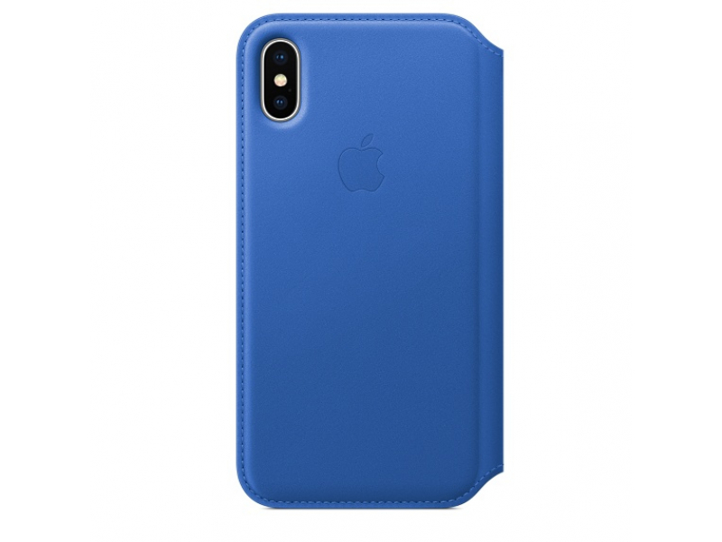 Apple iPhone X Leather Folio Electric Blue MRGE2ZM