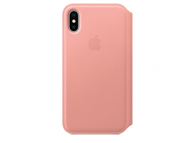 Apple iPhone X Leather Folio Soft Pink MRGF2ZM