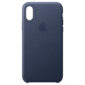 Apple iPhone XS Leather Case Midnight Blue MRWN2ZM