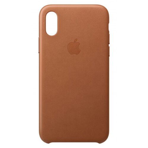 Apple iPhone XS Leather Case Saddle Brown MRWP2ZM