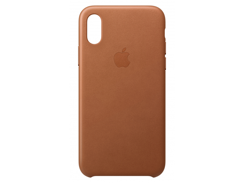 Apple iPhone XS Leather Case Saddle Brown MRWP2ZM