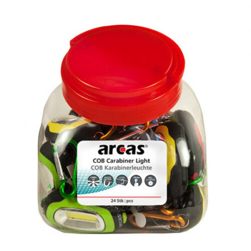 Arcas COB carabiner light 24er Glas