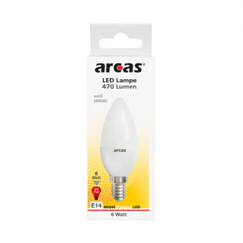 Arcas LED Kerze E14 6W 4000K Retail (1 Pcs.)