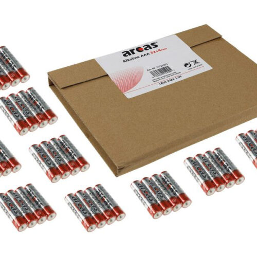 Battery ARCAS Alkaline Micro AAA LR03 (32+4 pcs.)