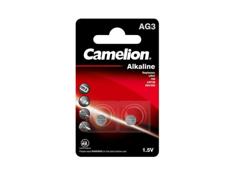 Battery Camelion Alkaline AG3 (2 Pcs.)