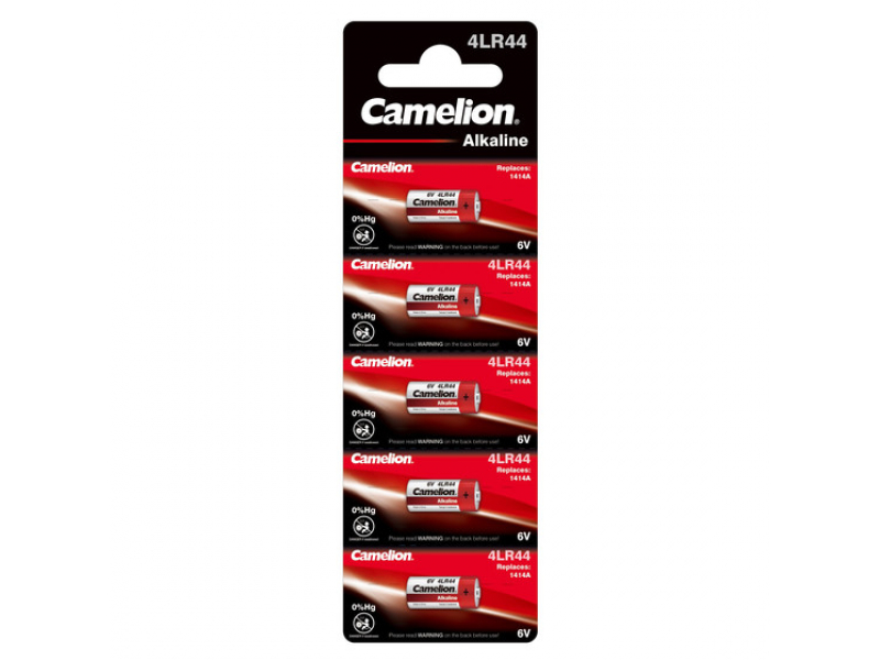 Battery Camelion Plus Alkaline 6V 4LR44 (5 Pcs.)