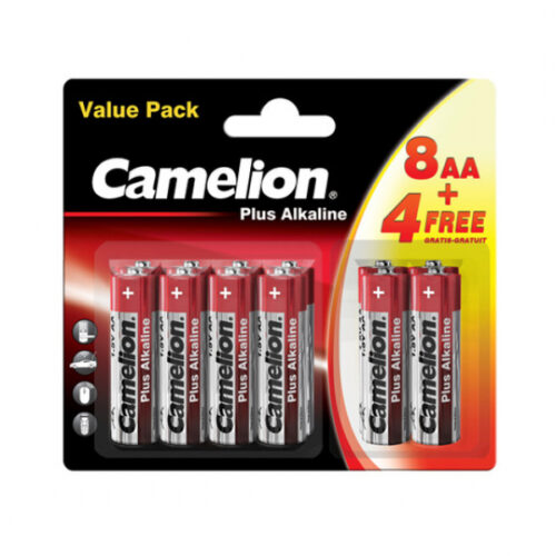 Battery Camelion Plus Alkaline LR6 Mignon AA (8 Pcs. +4 Free)