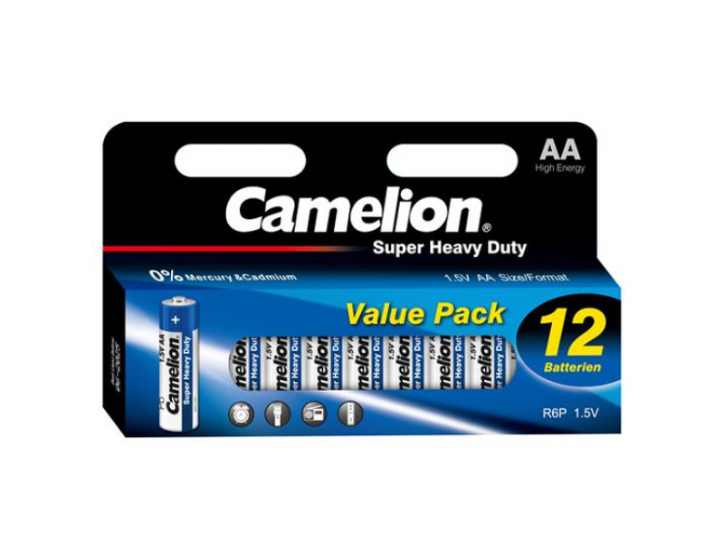 Battery Camelion Super Heavy Duty Blau LR6 Mignon AA (12 Pcs.)