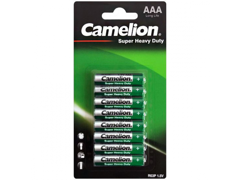 Battery Camelion Super Heavy Duty Grün R03 Micro AAA (8 Pcs.)