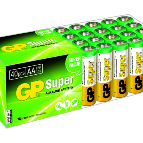 Battery GP SUPER LR06 Mignon AA (40 Pcs.) 03015AB40