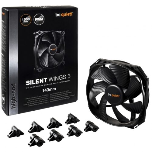 Be Quiet  PC- Case Fan SilentWings 3 140mm PWM BL067
