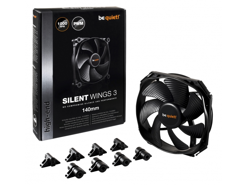 Be Quiet  PC- Case Fan SilentWings 3 140mm PWM BL067