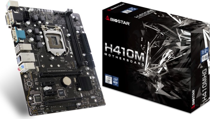 Biostar H410MHG Motherboard micro ATX LGA1200-Sockel H410MHG