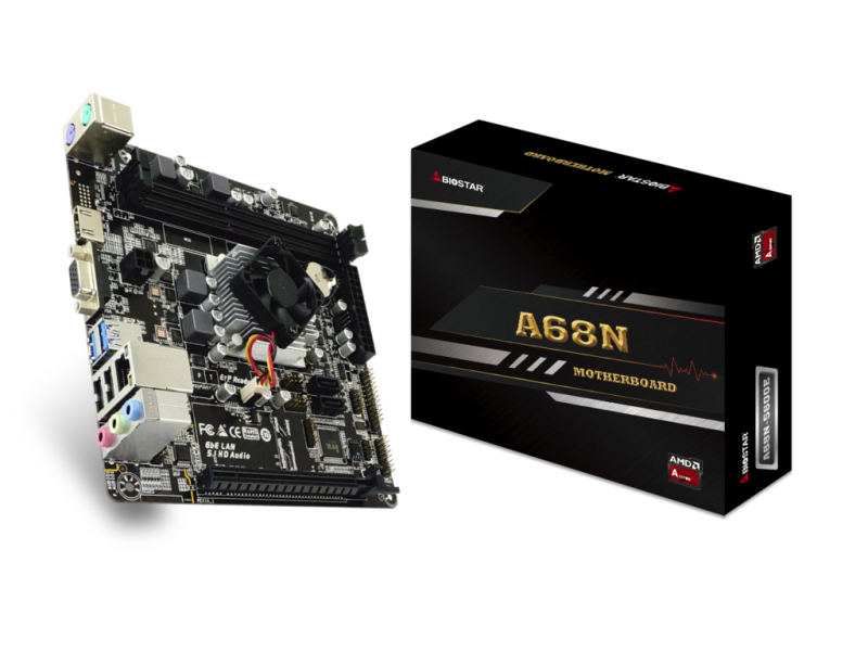 Biostar MB A68N-5600E   (AMD Pro A4-3350B,mITX,DDR3,R4) A68N-5600E
