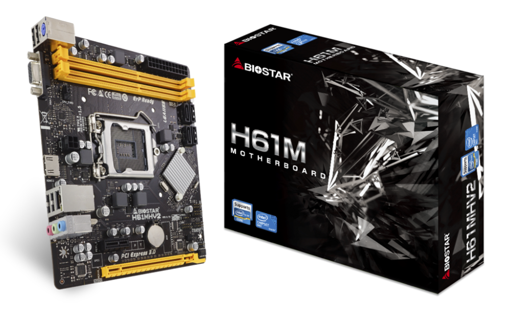 Biostar MB H61MHV2 H61 S1155 mATX DDR3 Intel H61MHV2