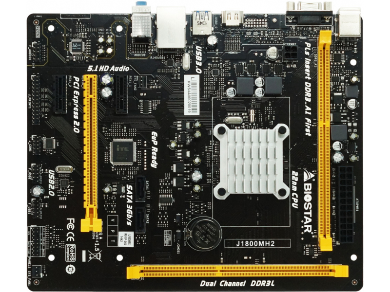 Biostar MB J1800MH2 (Celeron J1800,S1170,mITX,DDR3) J1800MH2