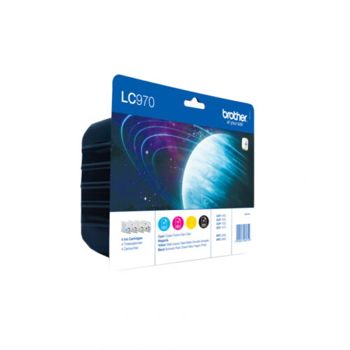Brother Ink Cartridge Original - Black, cyan, magenta - 6.1 ml LC970VALBP