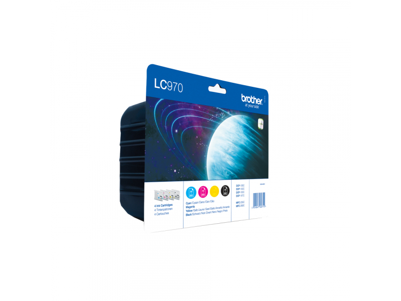 Brother Ink Cartridge Original - Black, cyan, magenta - 6.1 ml LC970VALBP