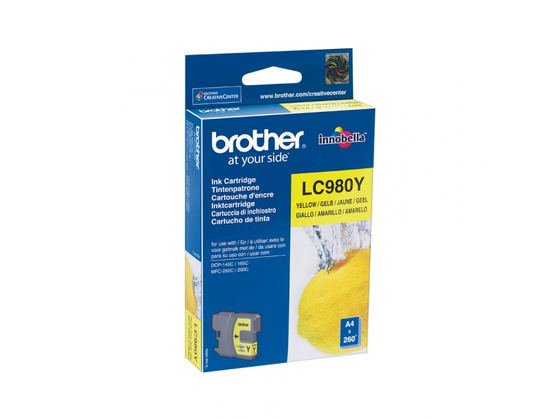 Brother LC LC980Y - Ink Cartridge Original - Yellow - 5.5 ml LC980Y
