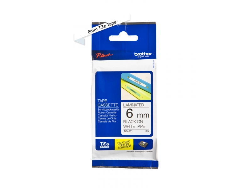 Brother Schriftbandkassette TZ211 | Brother - TZE211