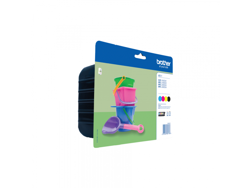 Brother TIN Value Pack 4pcs. Pack black cyan magenta yellow LC221VALBPDR