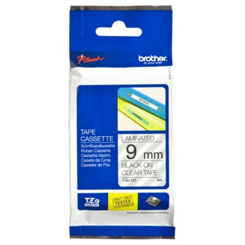 Brother TZE121 - 8 m - 9 mm Labels TZE121