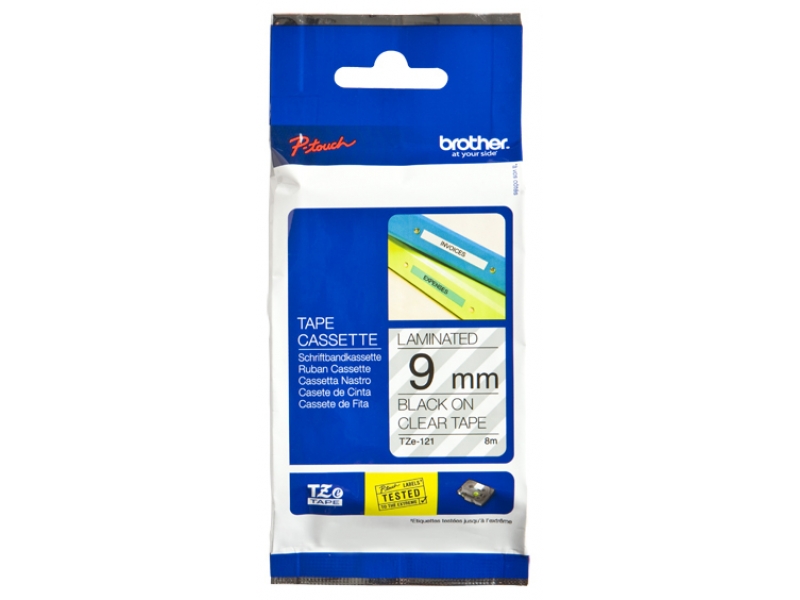 Brother TZE121 - 8 m - 9 mm Labels TZE121
