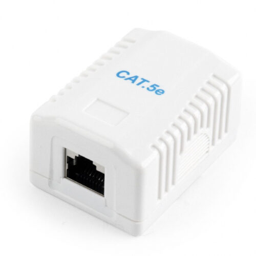 CableXpert Abgeschirmte CAT5E Aufputz-Dose mit 1 Anschluss NCAC-1F5E-01