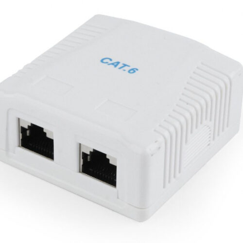 CableXpert Abgeschirmte CAT6 Aufputz-Dose mit 1 Anschluss NCAC-2F6-01