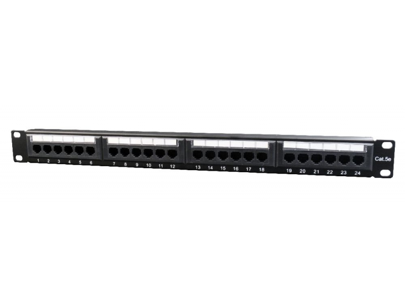 CableXpert Cat.5E 24 port patch panel rear cable management NPP-C524CM-001