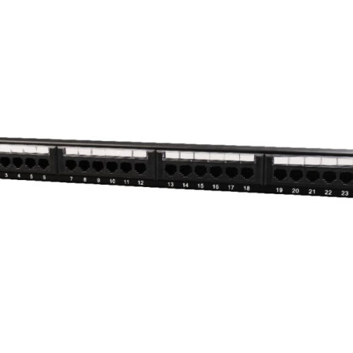 CableXpert Cat.6 24 port patch panel with rear cable manag. NPP-C624CM-001