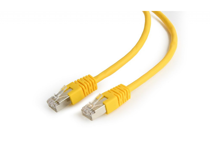 CableXpert FTP Cat6 Patchkabel yellow 0.25 m PP6-0.25M