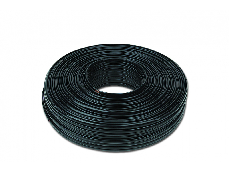 CableXpert Flat Telefonkabel 100m black 2 wires TC1000S2-100M-B
