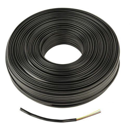 CableXpert Flat Telefonkabel stranded wire 100m 4 wires TC1000S-100M-B