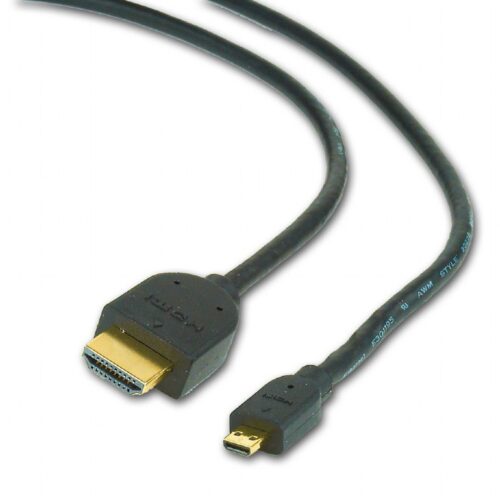 CableXpert HDMI Kabel male to micro D-male black cable 3 m CC-HDMID-10