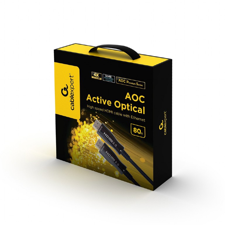 CableXpert Highspeed HDMI Kabel Männlich auf Männlich 80m CCBP-HDMI-AOC-80M