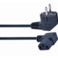 CableXpert Kaltgerätekabel VDE-geprüft 1,8 m Winkelstecker PC-186A-VDE