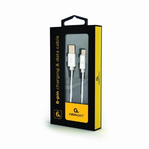 CableXpert Micro-USB-Kabel mit Metallanschlüssen 1,8 m CCB-mUSB2B-AMLM-6-S