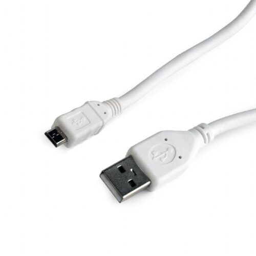 CableXpert Micro-USB cable 1 m white color CCP-mUSB2-AMBM-W-1M