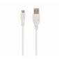 CableXpert Micro-USB cable 1.8 m white CCP-mUSB2-AMBM-6-W