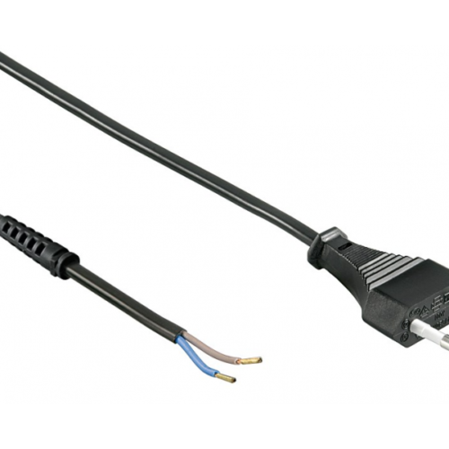 CableXpert Power cord euro plug to free ends 1.5 m black PC-184F