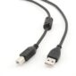 CableXpert USB A auf USB B Kabel mit Ferritkern 4,5 Meter CCF-USB2-AMBM-15