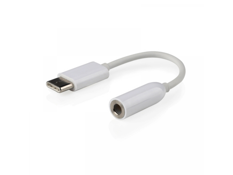 CableXpert USB-Typ-C-Stecker Stereo 3,5 mm Audiokabel CCA-UC3.5F-01-W