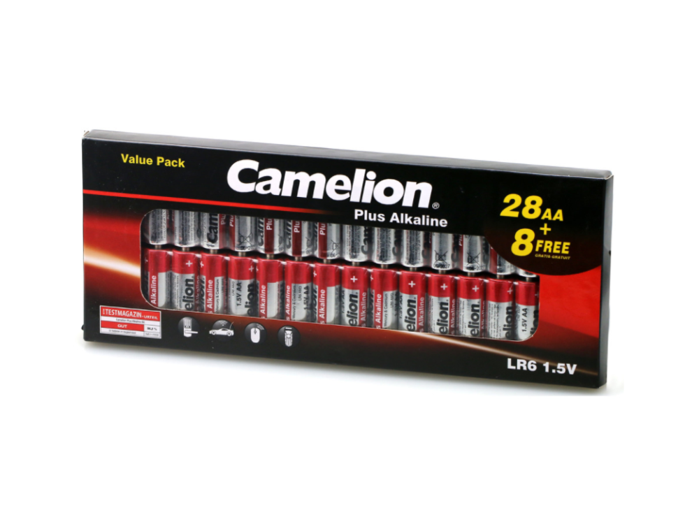 Camelion Battery Plus Alkaline LR6 Mignon AA (28+8 pcs.)