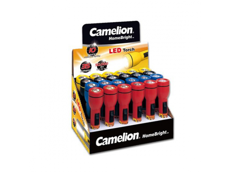 Camelion HomeBright FL1L2AAD24 LED Torch Display (24 Pcs.)
