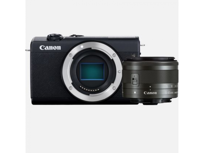 Canon EOS M200 Kit schwarz + EF-M 15-45 IS STM - 3699C010