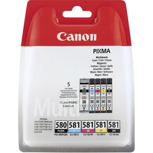 Canon Pigment-based ink Black,Cyan,Magenta,Yellow Pixma TS6150 - TS6151 - TS8150 - TS8151 - TS9150 -