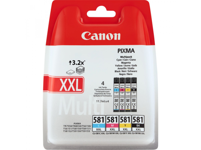 Canon TIN CLI581XXL CMYK HC 1998C005