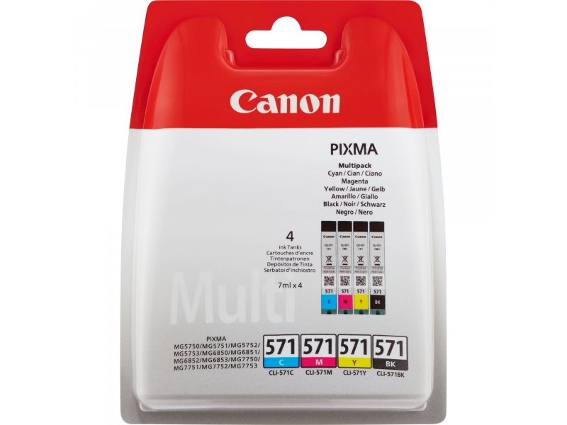 Canon Valuepack CLI-571 C-M-Y-BK 4erPack 7ml 0386C005